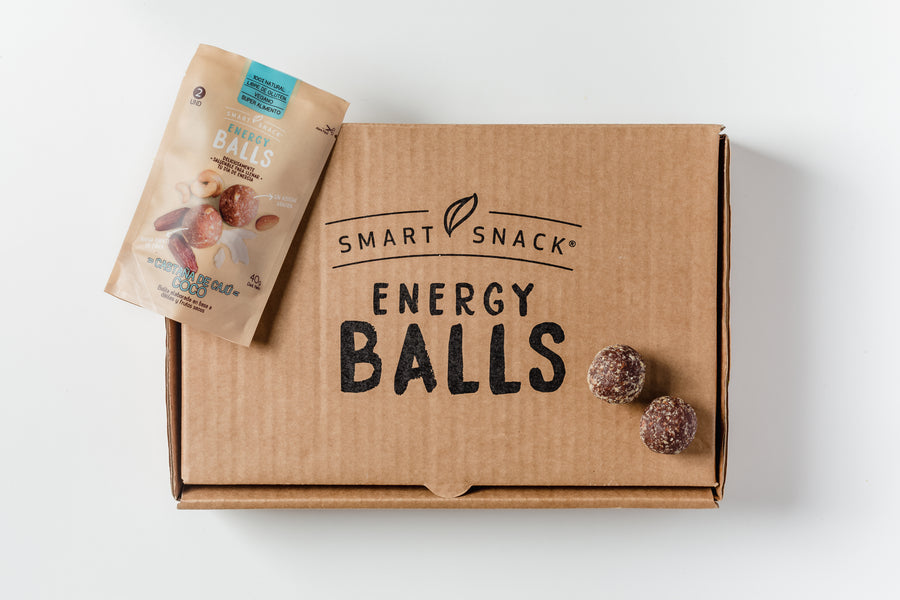 Pack 12 individual containers Energy Ball Cashew Nut - Coconut